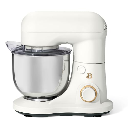 Image of Beautiful Tilt-Head Stand Mixer - 3.5 Quart Electric Food Mixer with 12 Speeds for Effortless Baking,Flat Beater, Dough Hook, Balloon Whisk