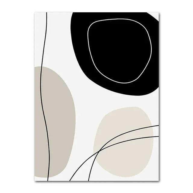 Affiche géométrique AmNooL 30x40cm lot de 3 toiles murales arc-en-ciel - 2