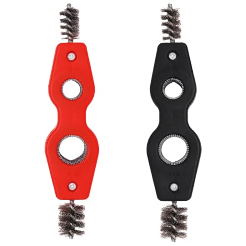 Image of 2PCS 4-in-1 Copper Tubing Brush, 1 /2 in & 3 /4 in Copper Pipe Cleaner