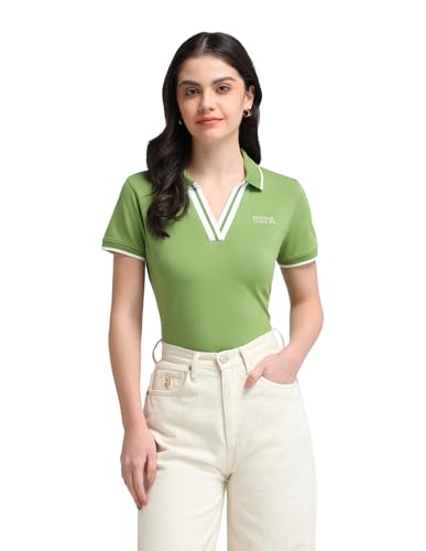Image of U.S. Polo ASSN. Women's Cotton Slim Fit T-Shirt