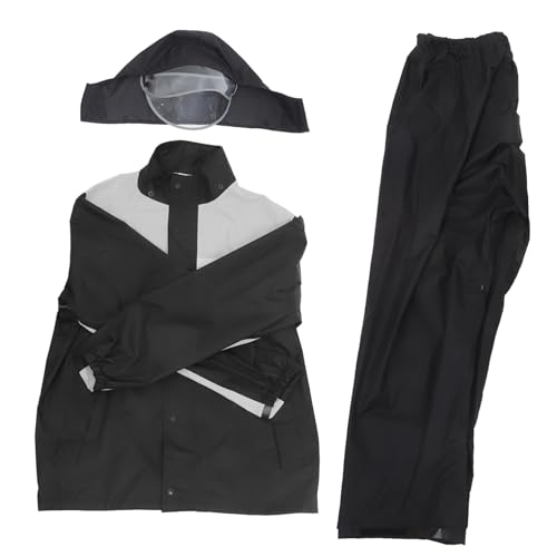OSOLADY 1set Motorcycle Rain Gear for Men Protective Rain Jacket Pants for Harsh Weather Lightweight Comfortable for Riding and Outdoor Activities