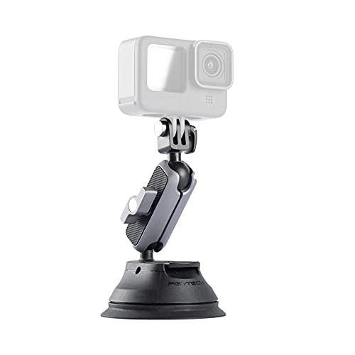 Soporte de ventosa compatible con DJI OSMO Action 4/3/2, Gopro 11/10/9/8/7/6/5/4, OSMO Pocket 2, Insta360 ONE RS, R, ONE X3, X2, con adaptador de rosca estándar de 1/4'-20