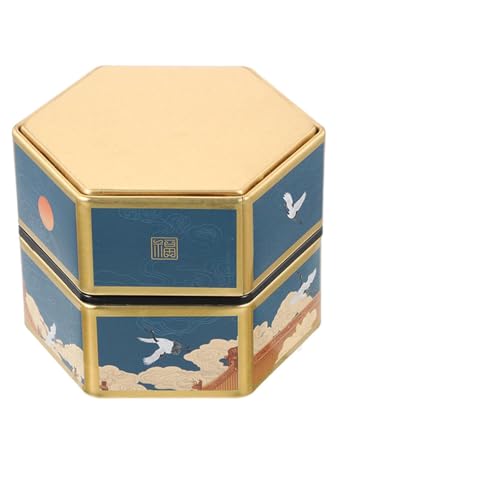 PRETYZOOM Tarros De Té Vintage De Estilo Retro Contenedor De Hierro Para Almacenamiento Práctico y Duradero Para Té y Dulces