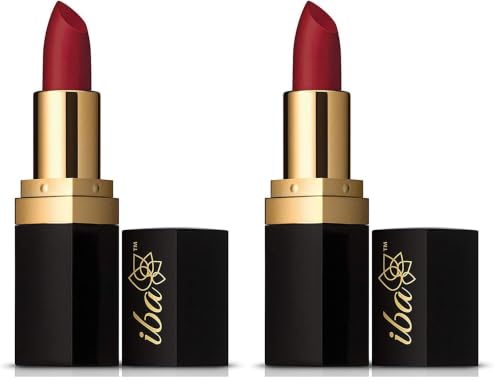Image of Iba Long Stay Matte Lipstick for Women- M11 Ruby Blossom, 4g | Creamy Matte Finish & Smooth Texture | Long-Lasting | Hydrated Lips | Enriched with Vitamin E | Intense Colour & Highly Pigmented | Lip Makeup