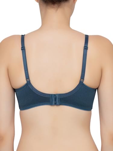 Image of Triumph Minimizer Women Bra Wired Non Padded High Support Big Cup Lingerie Visual Bust Reduction Comfort Bra Floral Lace Full Coverage Shapewear Wide Straps & U-Back Support Pack of 1