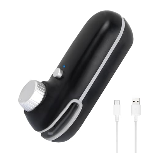 Sellador de Bolsas, Máquina Sellado Plástico Portátil, Sellador de Alimentos, Mini Máquina de Sellado Térmico, 3 En 1 Sellador y Cortador, USB Termoselladora, con Imán Frigorífico de Adsorción