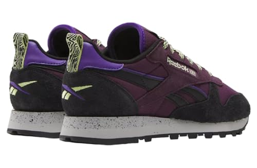 Reebok Women's Classic Leather Sneaker, Midnight Plum/Black/Grey 1, Size 83