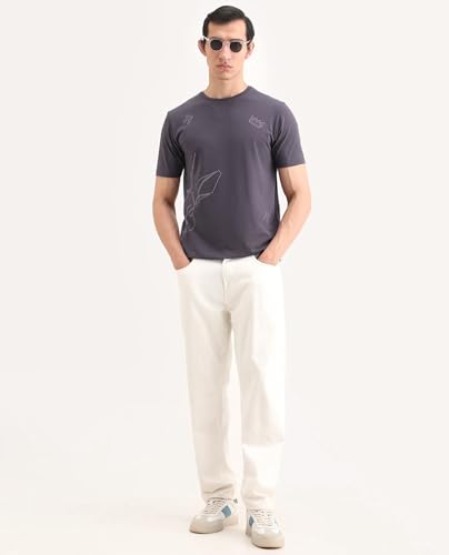Image of Rare Rabbit Regular fit Plain t-Shirt
