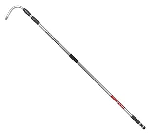 GutterMaster GM-PRO Pro Telescopic Water Fed Pole with Curved End, Connects to Most Garden Hoses, No Special Attachments Needed, Extends 16 Feet (B07ZHPFYCL)