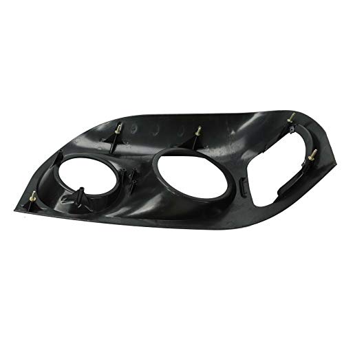 Easyberg Headlight Bezels Left & Right Side Compatible With 1996-2009 Freightliner Century Class Black #TOP4
