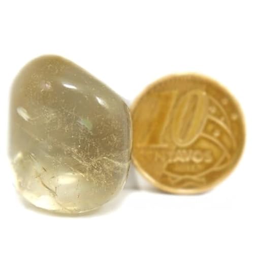 Citrino Natural de MG Pedra Rolada Não Bombardeado 12g 25mm