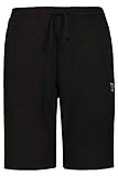Bis 8 XL JP 1880 Herren große Größen bis 8XL, Bermuda-Shorts, Kurze Jogginghose mit elastischem Bund, Sweat-Pants mit 2 Taschen schwarz 4XL 702636 10-4XL