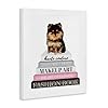 Stupell Industries 'Trendy Pomeranian Yorkie Dog Small Pet Fashion Stack', Canvas Art, 24 x 30 Inches, Easy to Hang and Sturdy, Made in USA, by Amanda Greenwood #1