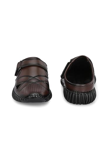 Image of KASTAVA KS 102X Comfortable Premium Synthetic Casual Sandals | Adjust Velcro Closure | Lightweight Everyday Wear Sandals for Men