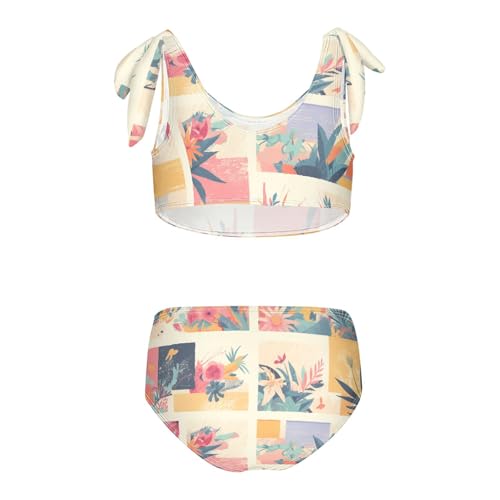 KLL Classic Reggae Color Music Girls 2 Piece Bikini Sets Quick-Dry Swimsuits Swimwear Adjustable Shoulder Strap2