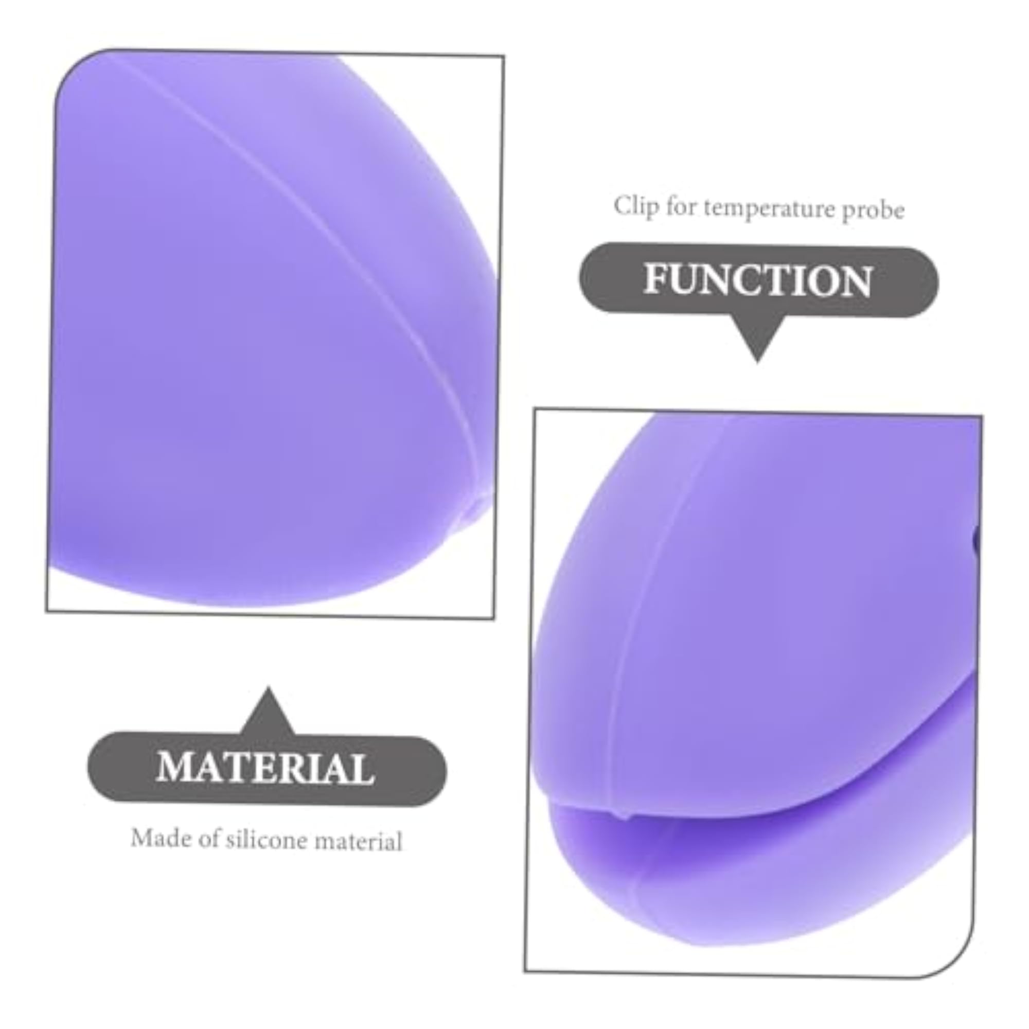 Silicone Thermometer Holder Clip for Meat Thermometer