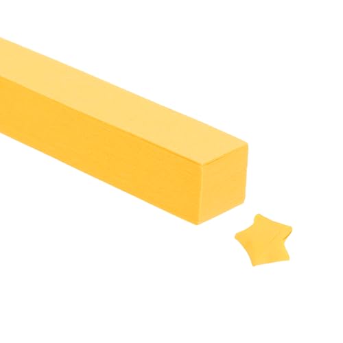 Papier origami étoiles PATIKIL jaune foncé de 1080 bandes pour loisirs créatifs