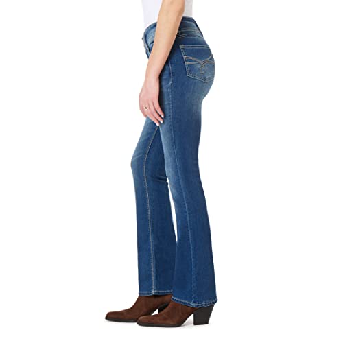 Image of WallFlower Luscious Curvy Bootcut Jeans for Women, Mid-Rise Insta Stretch Denim, Size-Inclusive Juniors Jeans