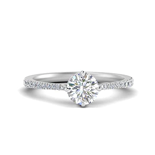 Bague d'engagement halo en argent sterling précieux ornée de pierres éclatantes