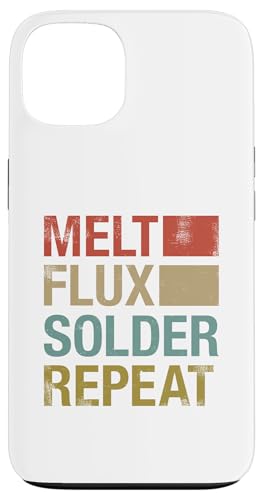 Melt Flux Solder �v�����g��� �G���N�g���j�N�X �͂񂾕t�� �n�� �X�}�z�P�[�X iPhone 13 �p