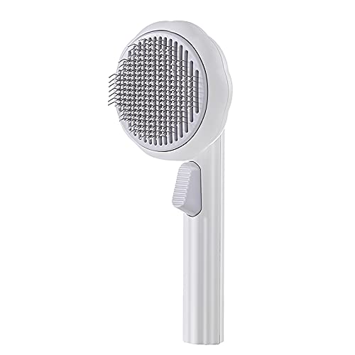 Pet Pumpkin Brush, Pet Grooming Self Cleaning Slicker Brush for Dogs Cats Puppy Rabbit, Cat Brush Grooming Gently Removes Loose Undercoat, Mats Tangled Hair Slicker Brush (white) (B0B9MWDJK2) Amazon Price History, Amazon Price Tracker