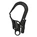 Menolana Locking Snap Hook Auto Locking Carabiner Harness Hook Hardware Clip Spring Snap Hook for Hiking Camping Mountaineering, Black