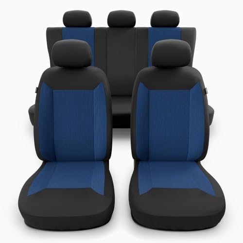I coprisedili coprono interamente il sedile e grazie all'utilizzo di cuciture certificate AIRBAG i coprisedili non ostacolano il funzionamento degli airbag. I coprisedili sono adatti sia ai sedili forniti di airbag laterali che ai sedili standard (senza airbag).