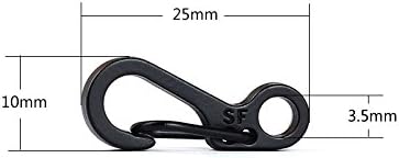 36 PCS Mini Carabiners for Climbing, ECANGO Small Durable Metal Spring Backpack Clasps for Paracord Camping EDC Keychain Clips Spring Snap Hook Tactical Survival Gear (3 Colors) - Image 2