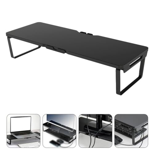 Support de moniteur ordinateur portable en bois riser ecran