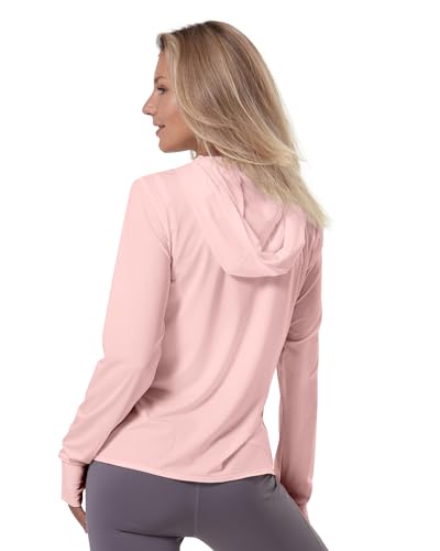 CAMELSPORTS Women UPF 50+ Athletic Jacket Sun Protection Long Sleeve Hiking Shirts Lightweight Outdoor Hoodie with Pocket2