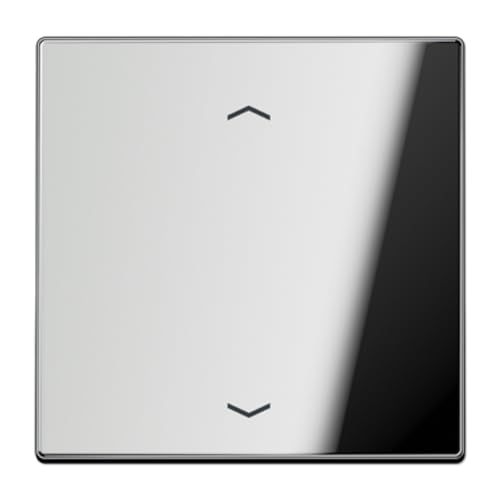 Bouton poussoir simple volets JUNG GCR101P chrome de la gamme LS
