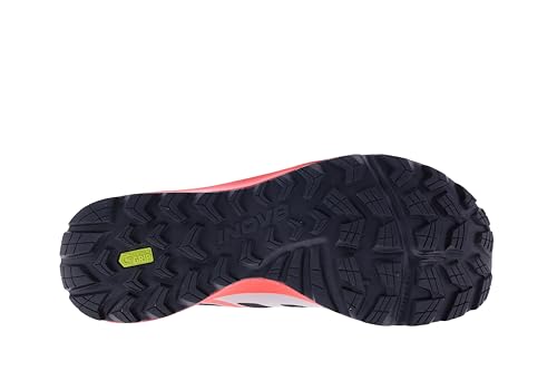 inov-8 Men's TrailFly Max Sneaker, Black/Light Grey/Red, 11.52