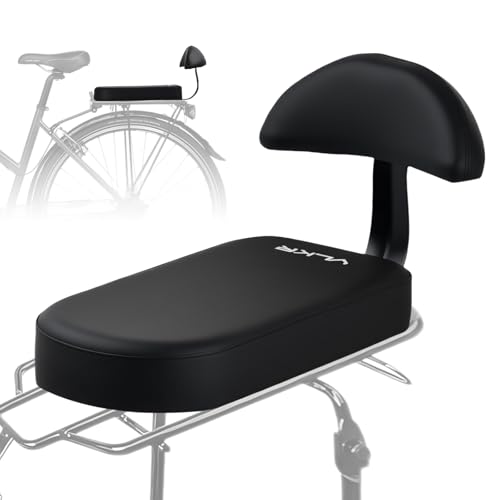 Volumoon Seggiolino Bici Posteriore, Seggiolino Bicicletta, Posteriore Sedile Cuscino, PU Morbido Cuscino per Sedile Posteriore per Bicicletta di Montagna Sedile Posteriore per Veicolo Elettrico