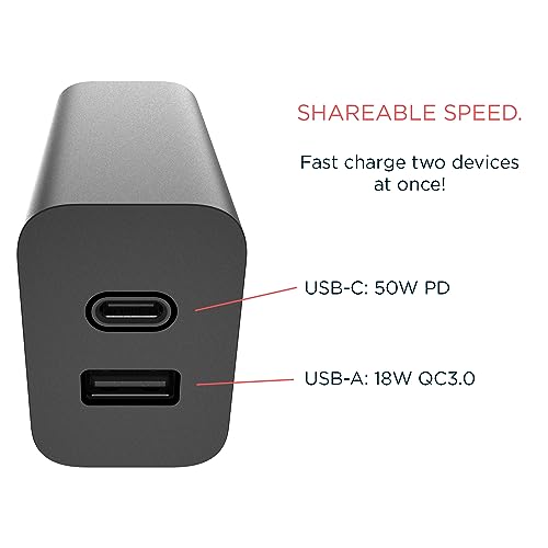 Image of Motorola TurboPower 50W Share Charger + 3.3ft Cable | For Moto G 2025 /2026, G Power 2024 /2025 /2026, G Stylus 2024 /2025 /2026, G Play 2024 /2026, Edge, Razr