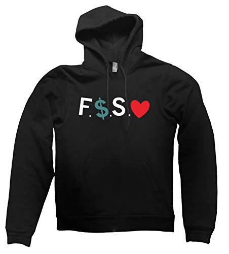 Hoodie Fuck Money Spread Love sweat à capuche noir pour homme et femme