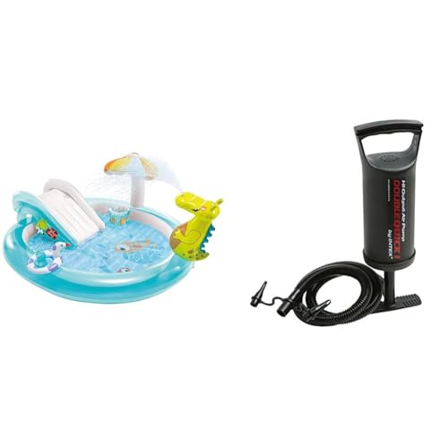 Intex Aire de Jeux Alligator & gonfleur a Main 0.9 litres