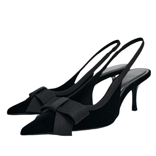 Fashion Womens Bow Slingback Pumps