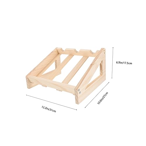 Soporte para botellas de vino de madera elegante y compacto miniatura 2