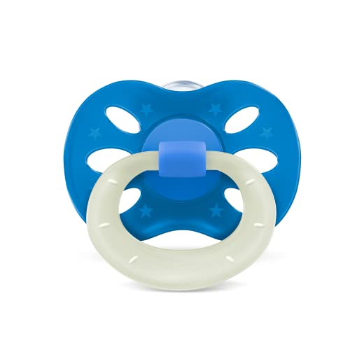Lillo Kit De Chupeta Anatômica Extra Air Dia E Noite 6+ Meses -Azul