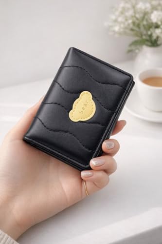 Image of Valerie Wallets for Women Leather Cute RFID Blocking Small Bifold Wallet with Zipper Coin Purse for Girls and Ladies Women's Wallet (Black)