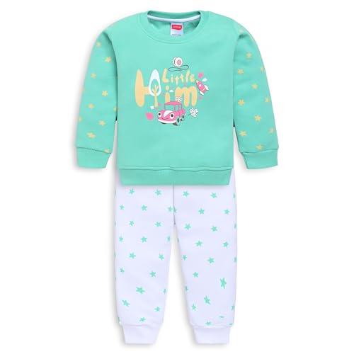 Image of LuvLap Baby Boys Full Sleeve Sweatshirt & Pyjama Set Pack of 1