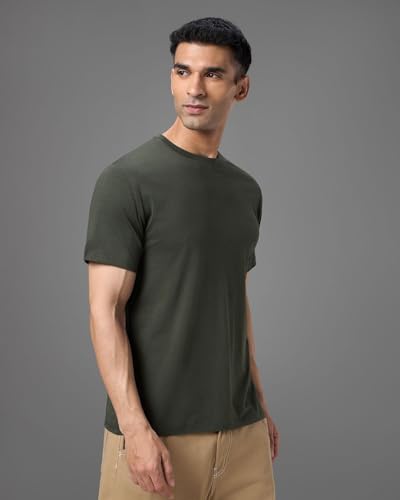 Image of Wellbi Bamboo Men's Tshirt - Ultra-Soft, Breathable & Sustainable | Premium Cotton Blend for Supreme Comfort | Stylish & Eco-Friendly T-Shirt for Men | Tshirt Men Cotton