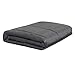 Nova Microdermabrasion Weighted Blanket (20lbs, 60”x80” Grey) Cooling Breathable Heavy Blanket for Adults All Season Microfiber Material with Glass Beads Soft Thick Comfort Blanket