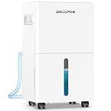 Bicepos Bicepos 1500 sq.ft Dehumidifier for Basement, 21 Pints Dehumidifiers for Home with Drain Hose, Continuous Drainage, Auto Defrost, Intelligent Humidistat for Bedroom, Large Room, White