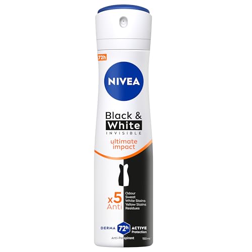 Nivea Deodorant Spray Invisible Black White (Clear)