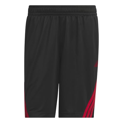 Short basketball adidas Homme Legends noir et rouge taille M