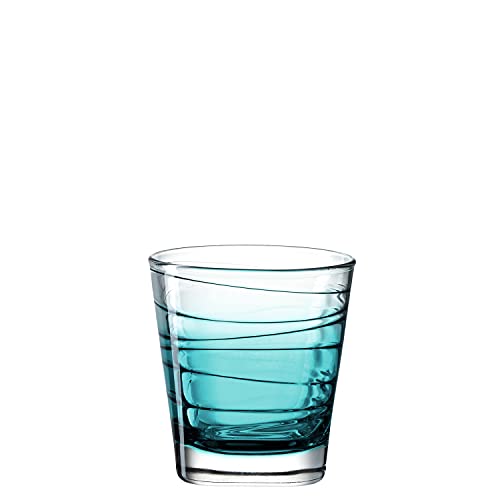 Leonardo Vario Struttura 026839 - Vaso de agua apto para lavavajillas (cristal, 250 ml), color turquesa