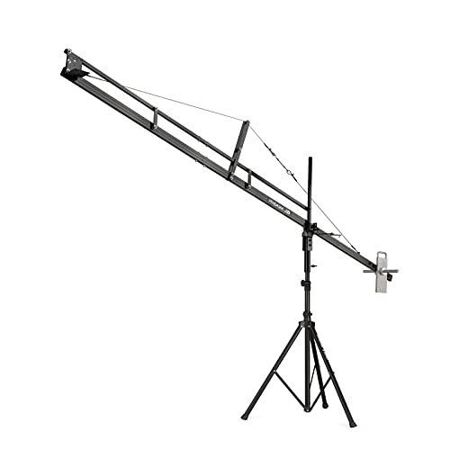 PROAIM 12ft Jib Arm for DSLR Video Camera up to 8kg/17.6lb | Adapts Fluid Camera Head, Pan Tilt, DJI Ronin Gimbals | for Tripod with 1.25 inch Pipe/Mast | Best Travel-Friendly Crane + Bag (P-12)