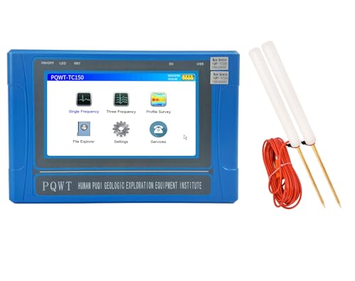 PQWT-TC150 Operación fácil y buscador de agua dulce de la alta exactitud, detector subterráneo el 150M del pozo de agua