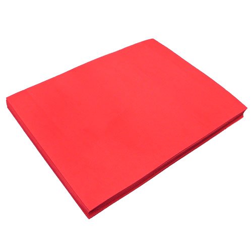 CLEVERBRAND INC. RED FUN FOAM 9" X 12" X 1/16" THICK (12 PCS/PACK)